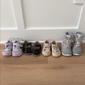 Baby/toddler shoe bundle. 4 pairs 
Kids Multi-Color Shoe Set